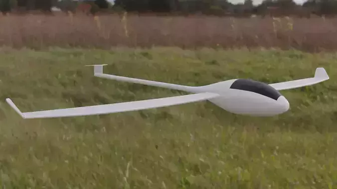 Plane Glider RC Toy  Low-poly 3D model