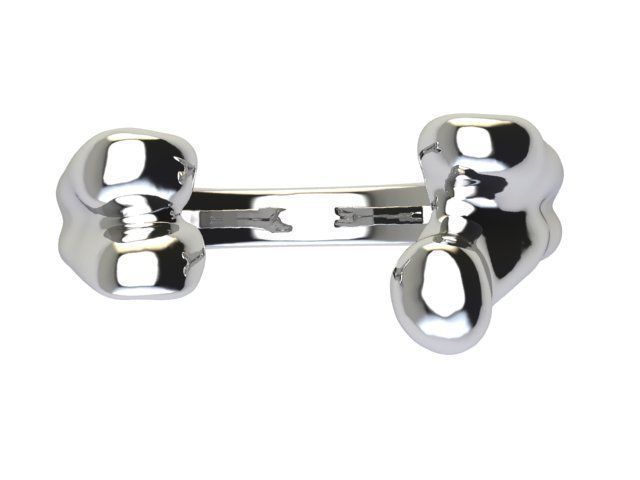 Printable 3d model Bone Ring 3D print model_5