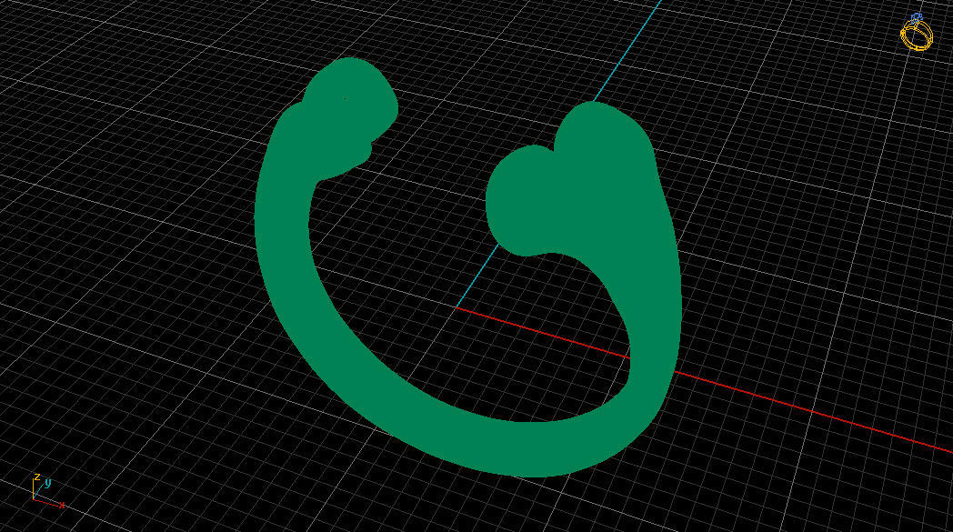 Printable 3d model Bone Ring 3D print model_4