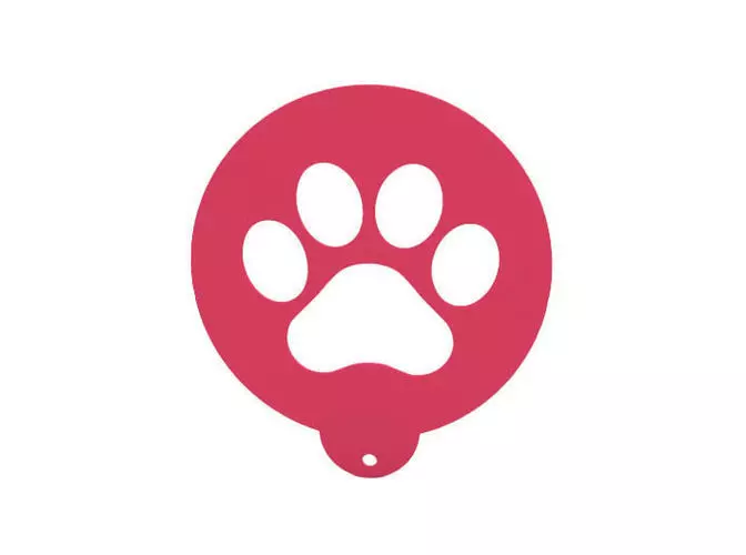 Coffee  Food stencil 3D print model_0