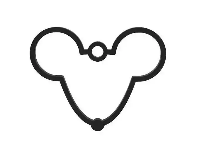 Keychain mickey mouse head