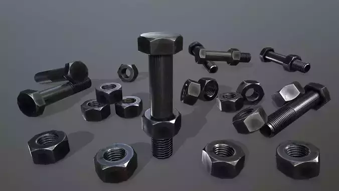 Bolts screw and nut