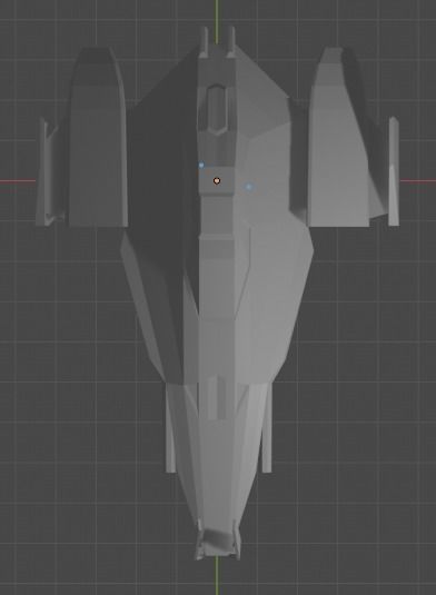 3d StarFighter star wars spaceship Low-poly 3D model_3