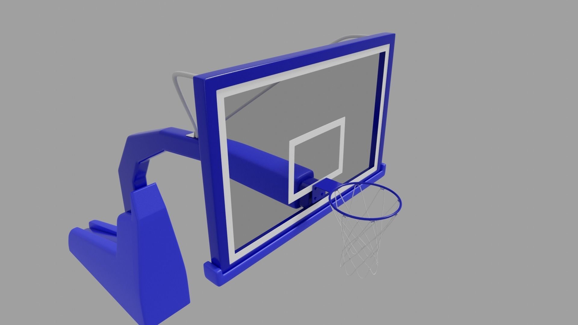 Basketball hoop 3D model_3