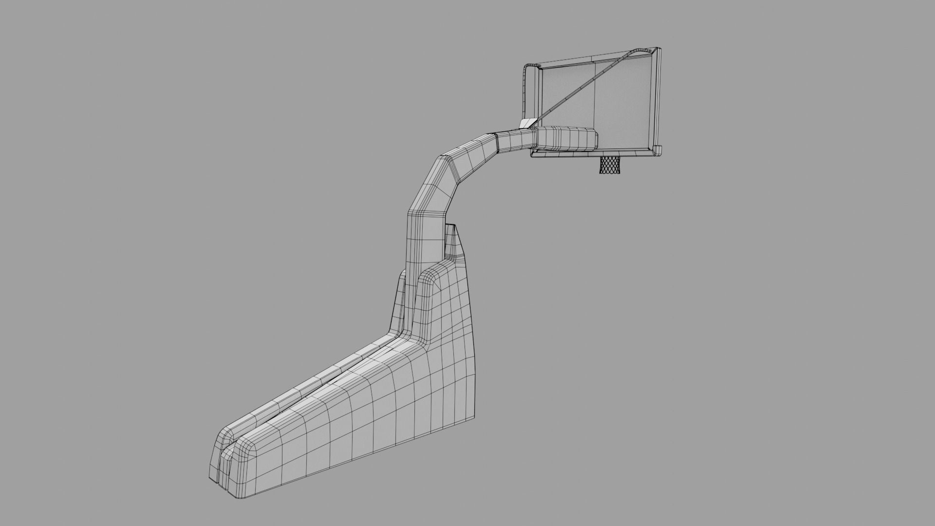 Basketball hoop 3D model_11