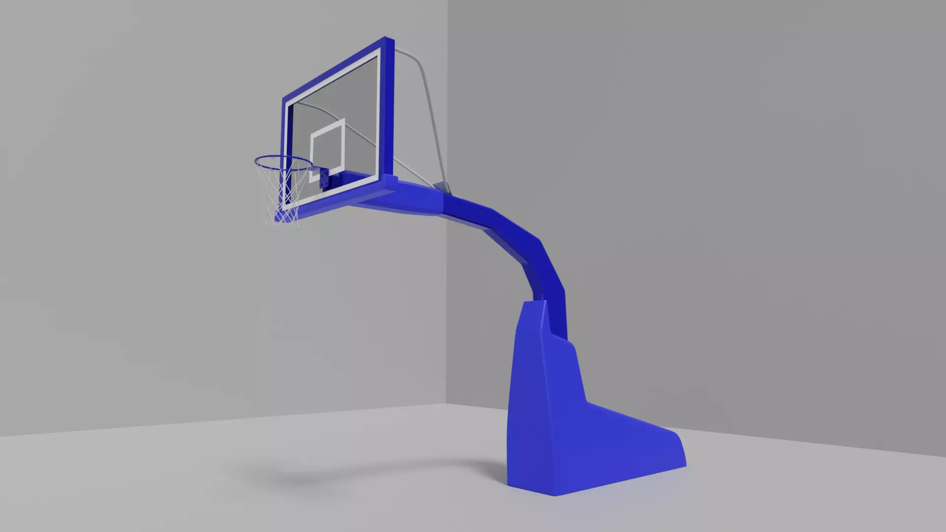 Basketball hoop 3D model_0