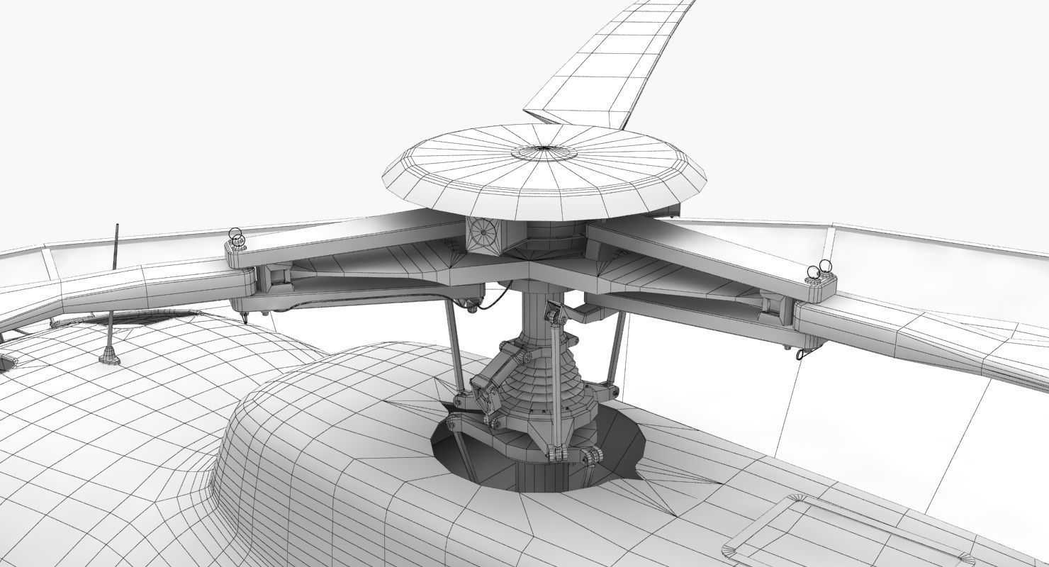  AS-350 San Diego Police Animated Low-poly 3D model_31