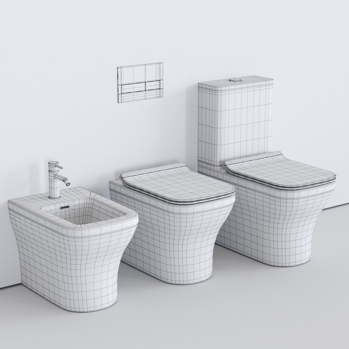 Noken Forma WC Low-poly 3D model_4