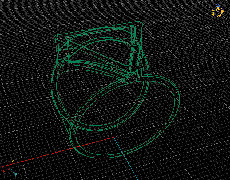 Printable 3d model Triangle Ring 3D print model_6