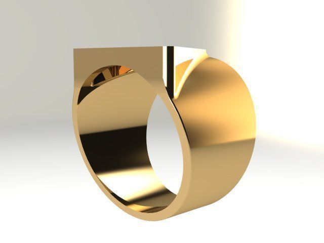 Printable 3d model Triangle Ring 3D print model_5