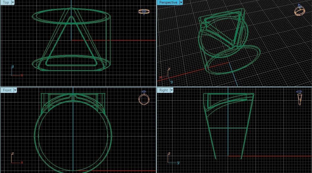 Printable 3d model Triangle Ring 3D print model_1