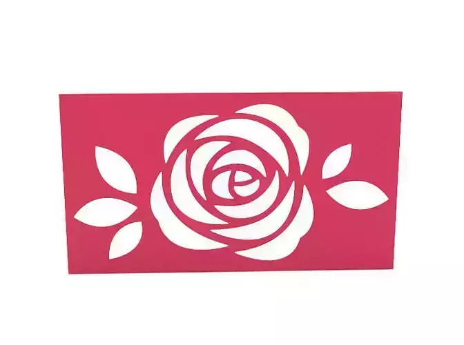 Stencil rose cut-outs
