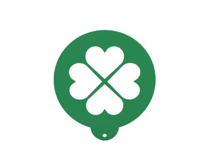 Coffee  Food stencil 3D print model_0