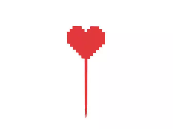 Cupcake pick 3D print model_0