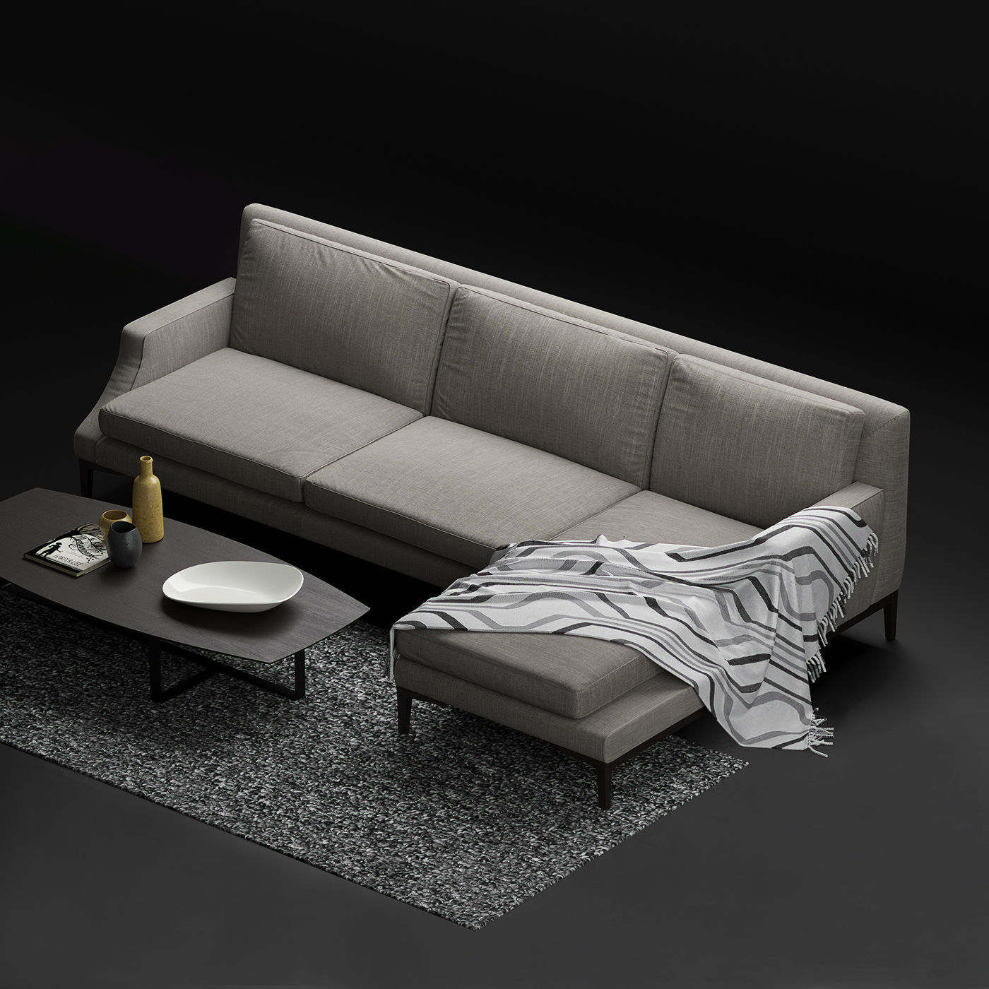 Natuzzi Winston sofa corner 3D model_6
