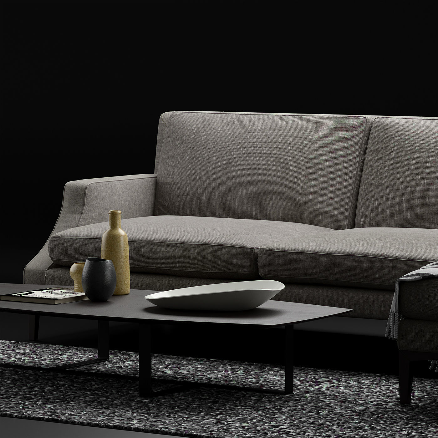 Natuzzi Winston sofa corner 3D model_4