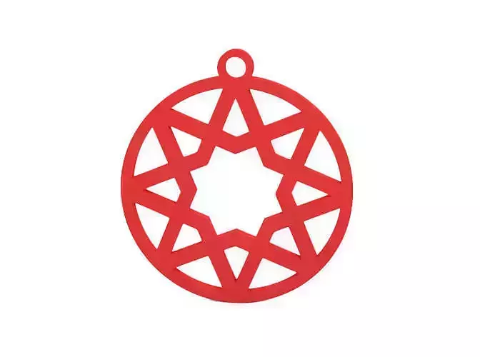Earring star of daedalus ornament