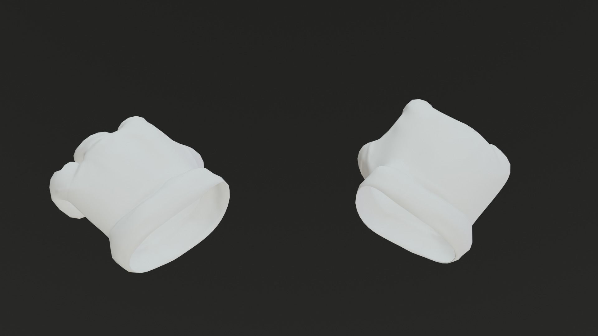 Cartoon Gloves Rigged and Animated Low-poly 3D model_60