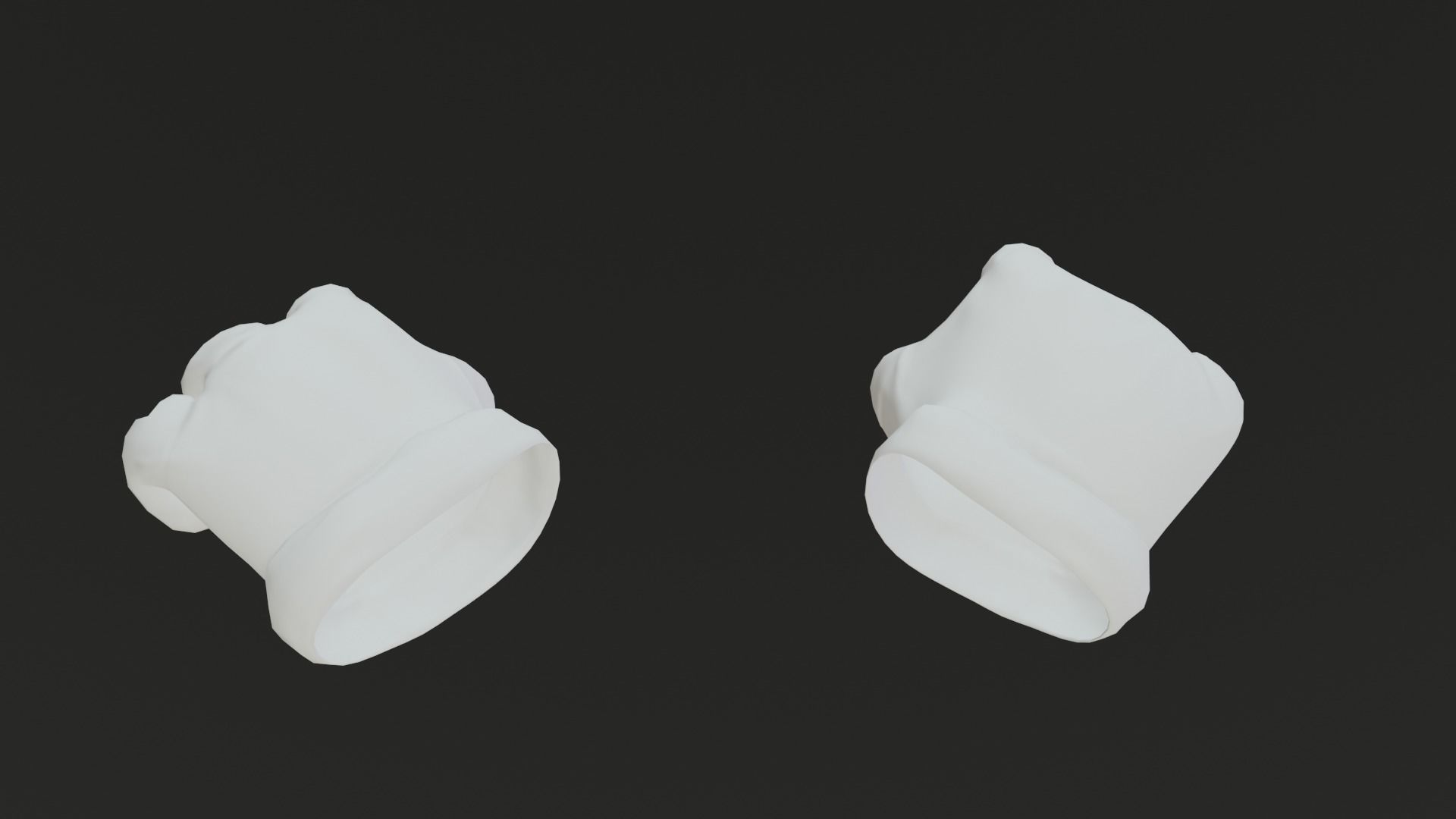 Cartoon Gloves Rigged and Animated Low-poly 3D model_62