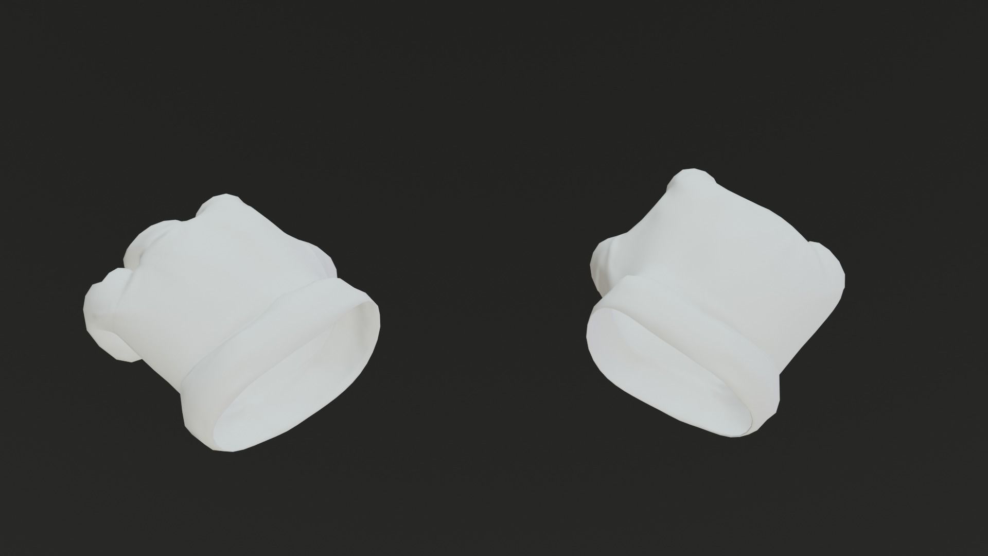 Cartoon Gloves Rigged and Animated Low-poly 3D model_64