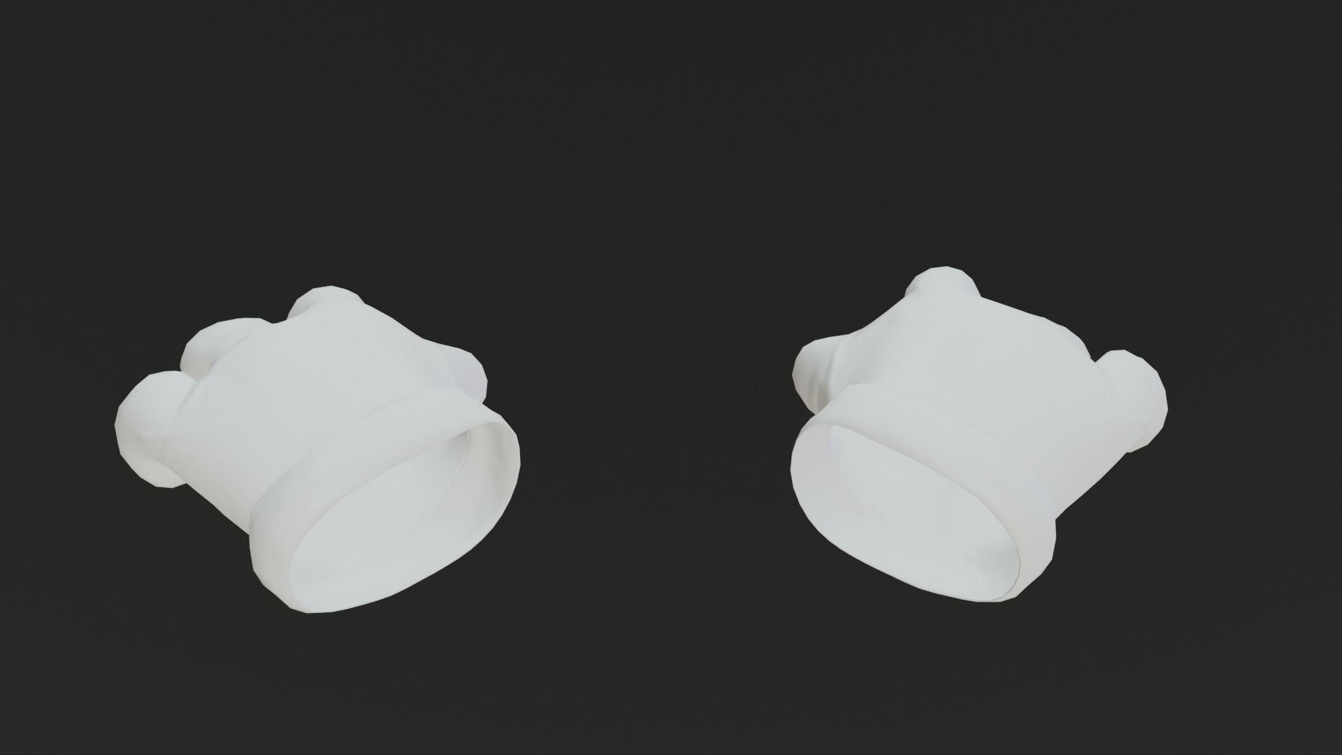 Cartoon Gloves Rigged and Animated Low-poly 3D model_71