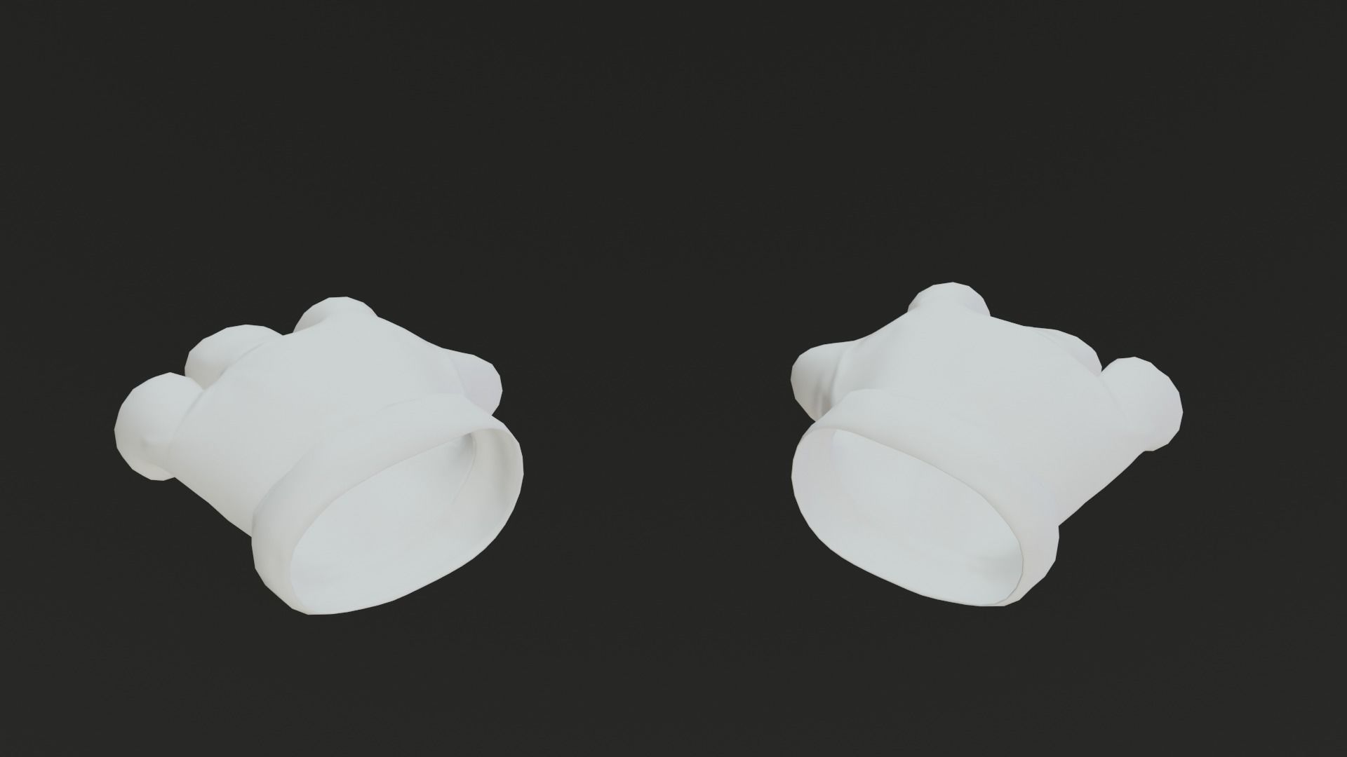 Cartoon Gloves Rigged and Animated Low-poly 3D model_73