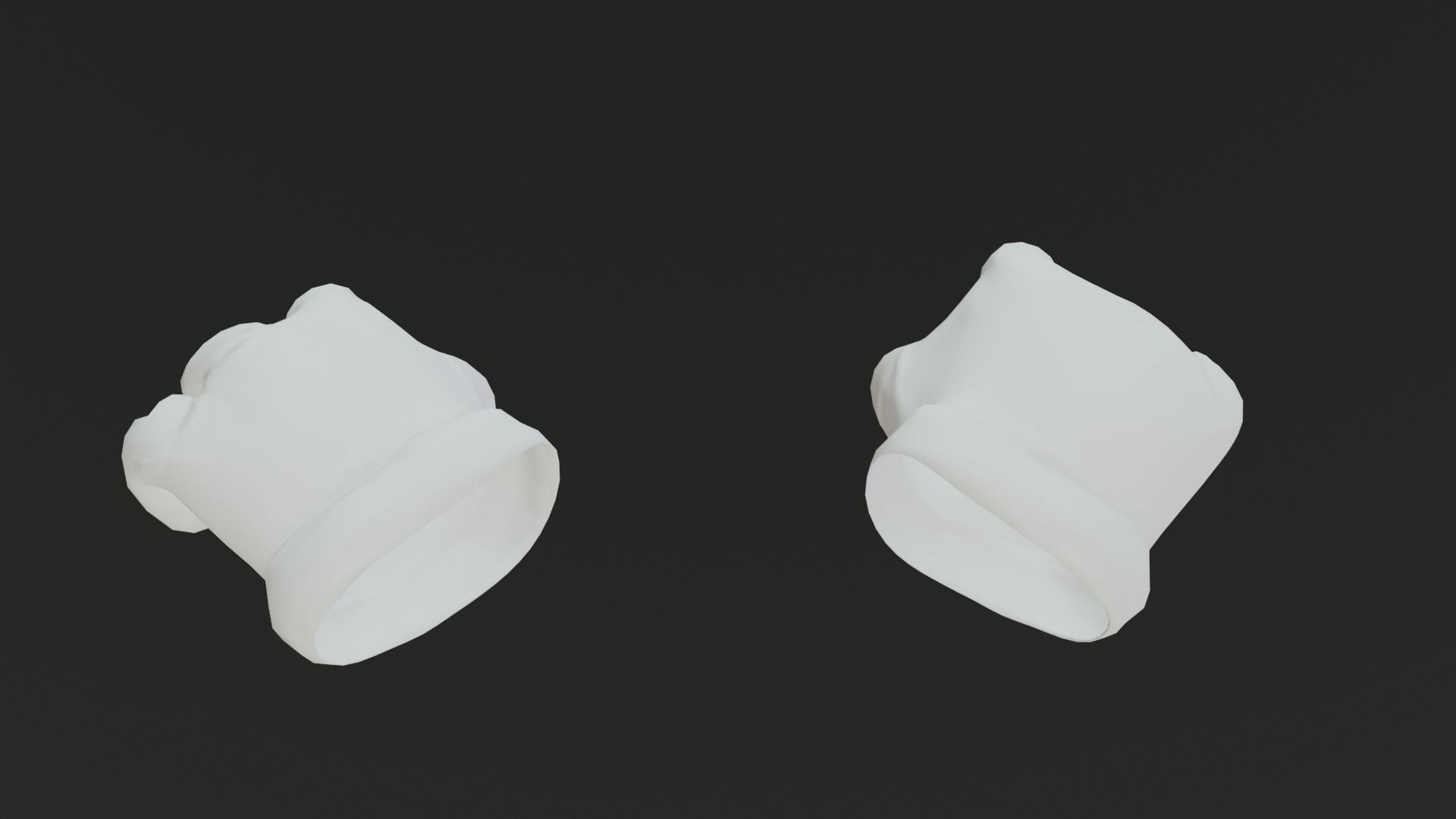 Cartoon Gloves Rigged and Animated Low-poly 3D model_61