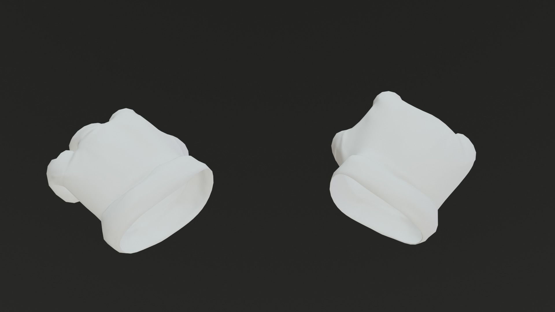 Cartoon Gloves Rigged and Animated Low-poly 3D model_33