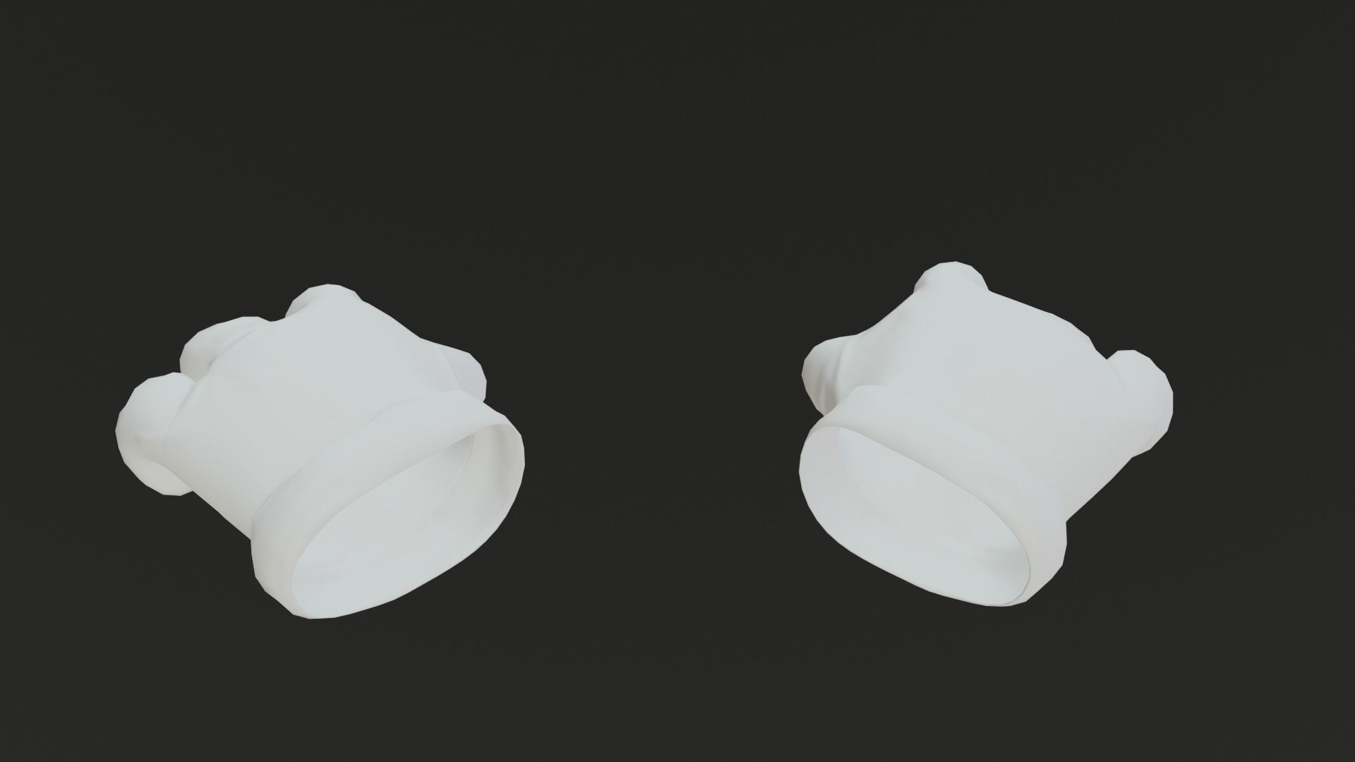 Cartoon Gloves Rigged and Animated Low-poly 3D model_70