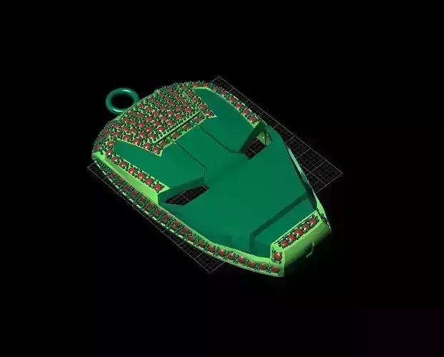 Iron Man Diamond Pendant 