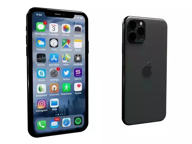 Iphone 11 pro 3D model