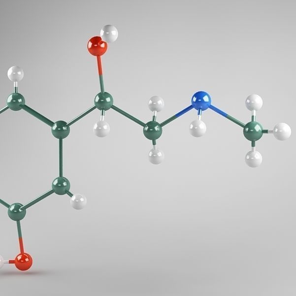 Molecule Adrenaline 3D model_8