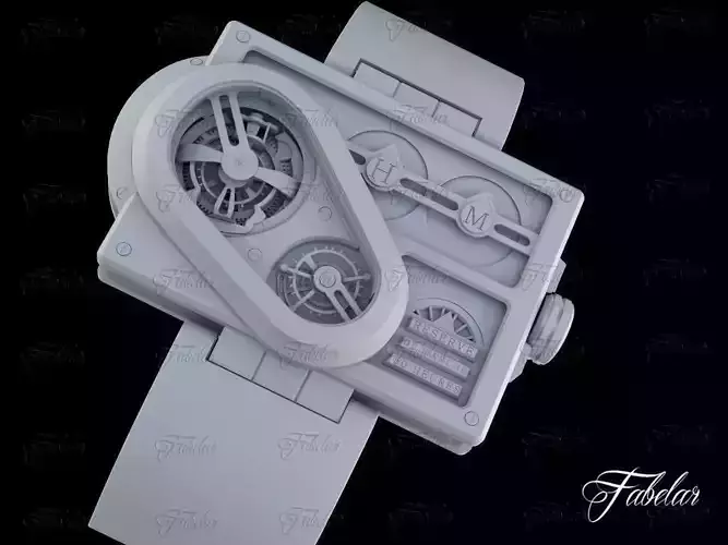 Harry Winston Histoire Tourbillon 3 no textures 3D model