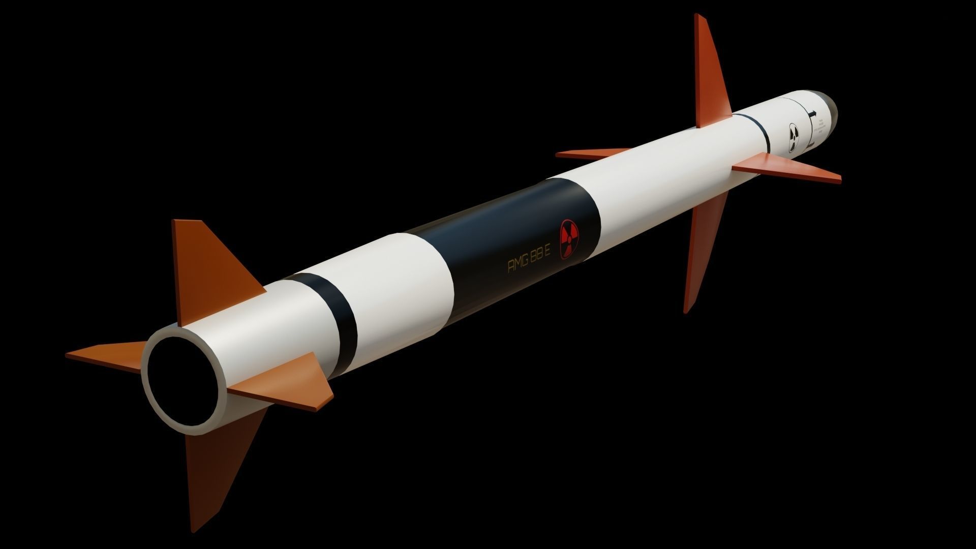 Missile pack 3 models complete textures and materials Low-poly 3D model_10