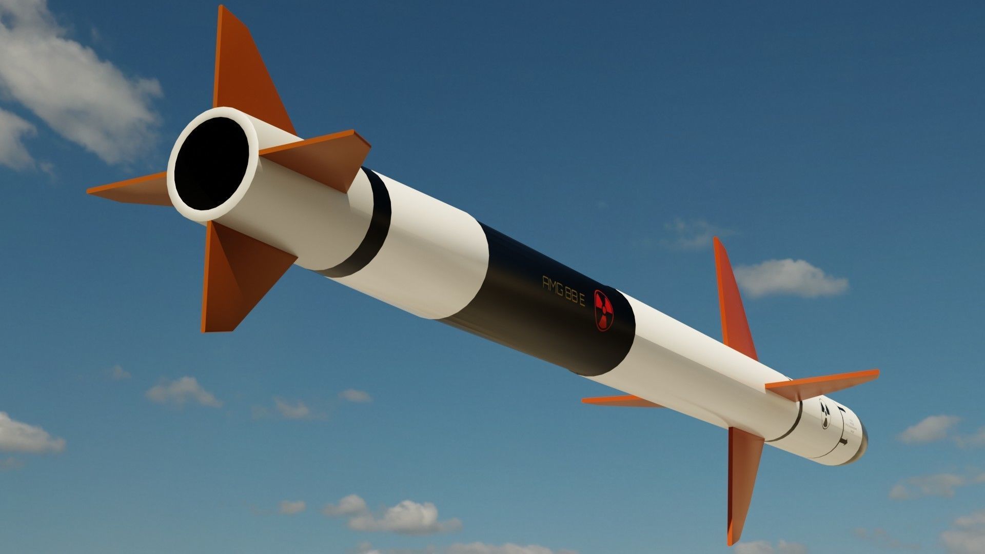 Missile pack 3 models complete textures and materials Low-poly 3D model_7