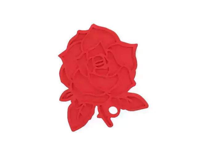 Keychain rose keyring