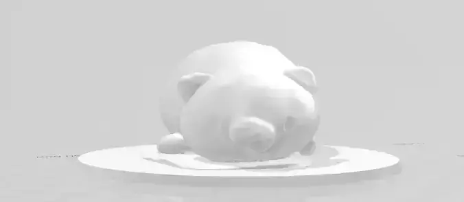 Scan of a animal shaped cushion 3D print model