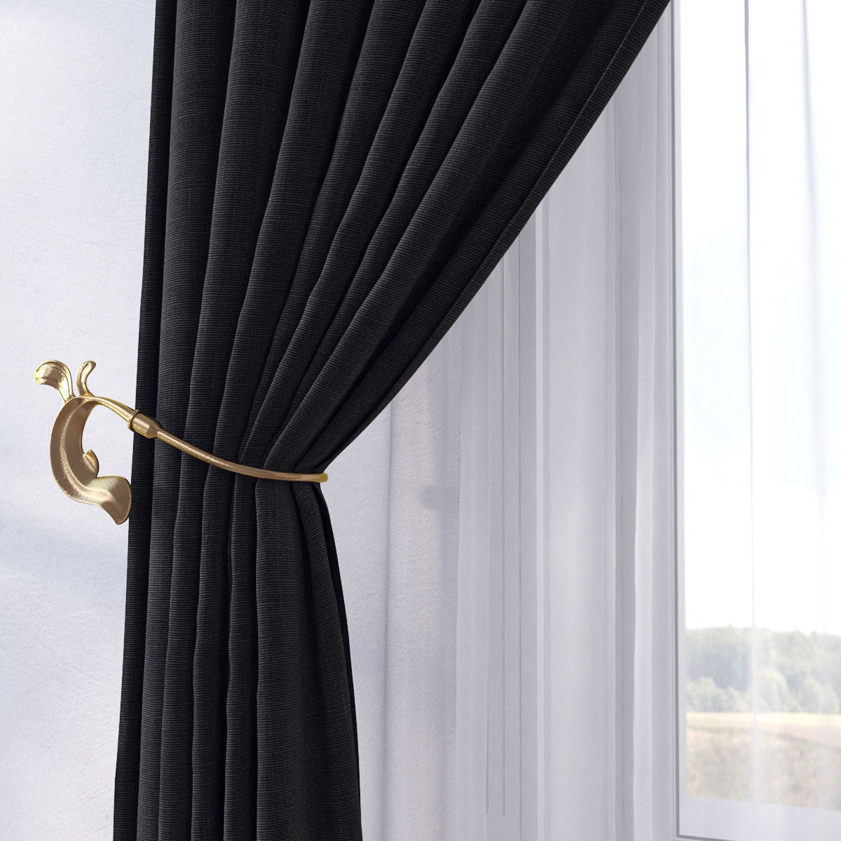 Curtain SP11 3D model_5