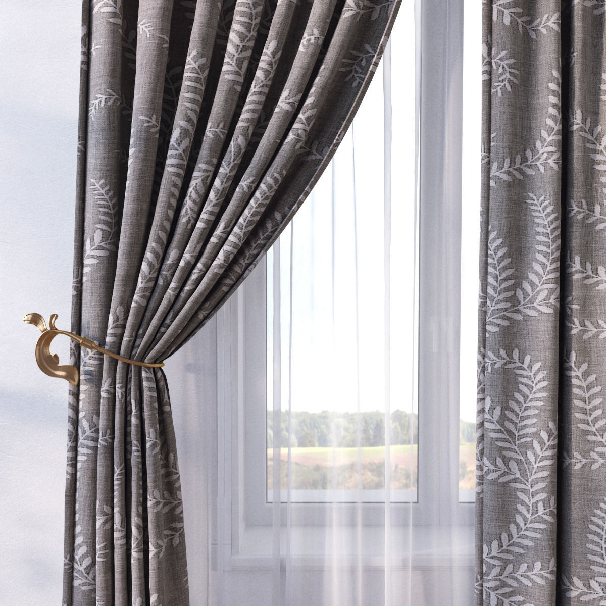 Curtain SP11 3D model_1