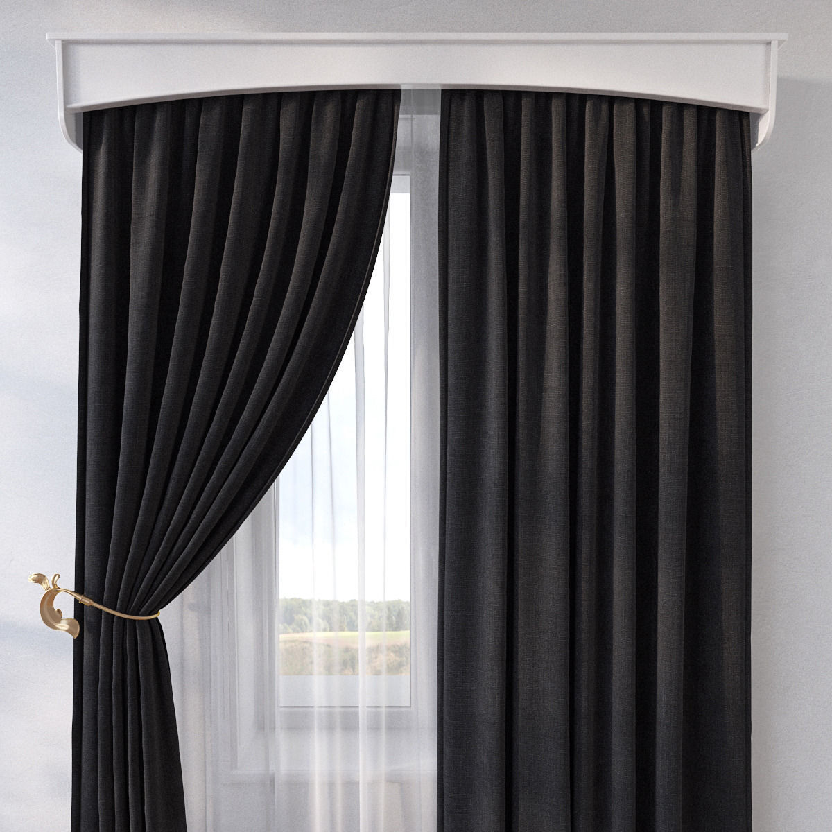 Curtain SP11 3D model_3