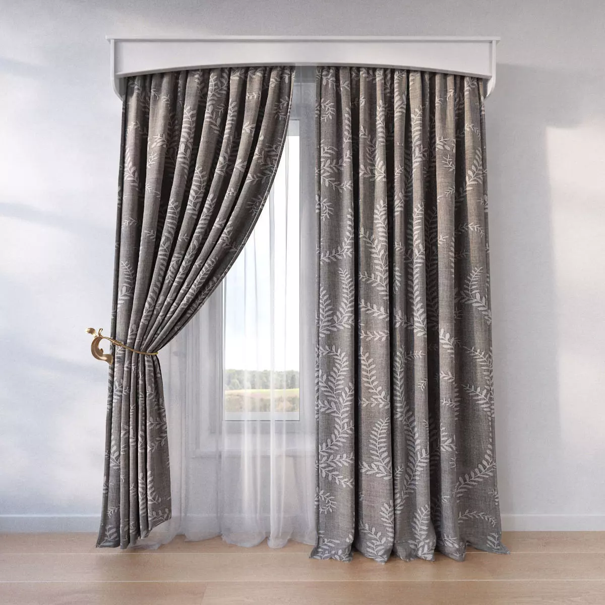 Curtain SP11 3D model_0