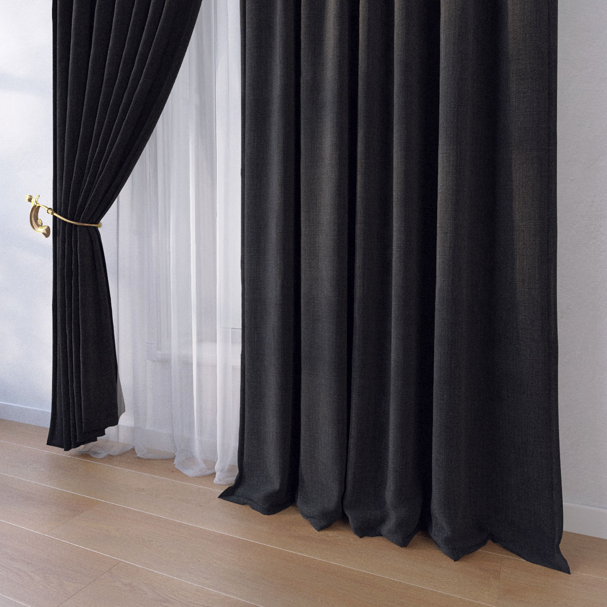 Curtain SP11 3D model_4
