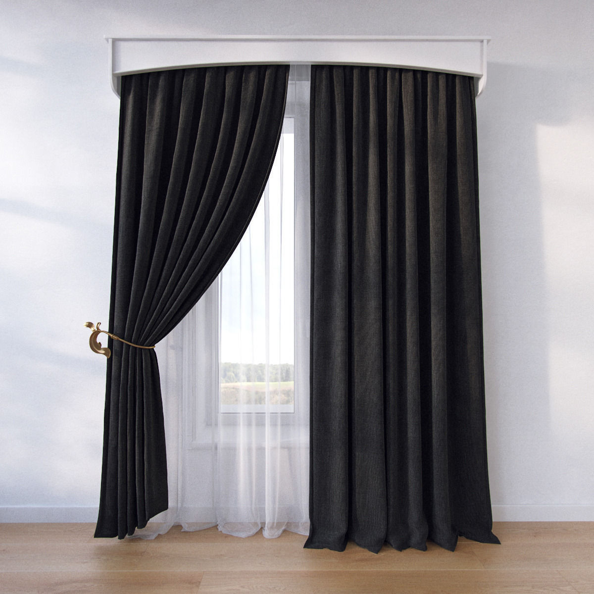 Curtain SP11 3D model_2