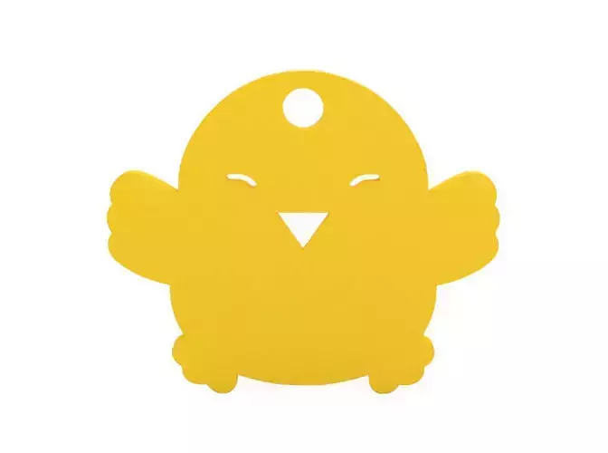 Keychain chick magnet