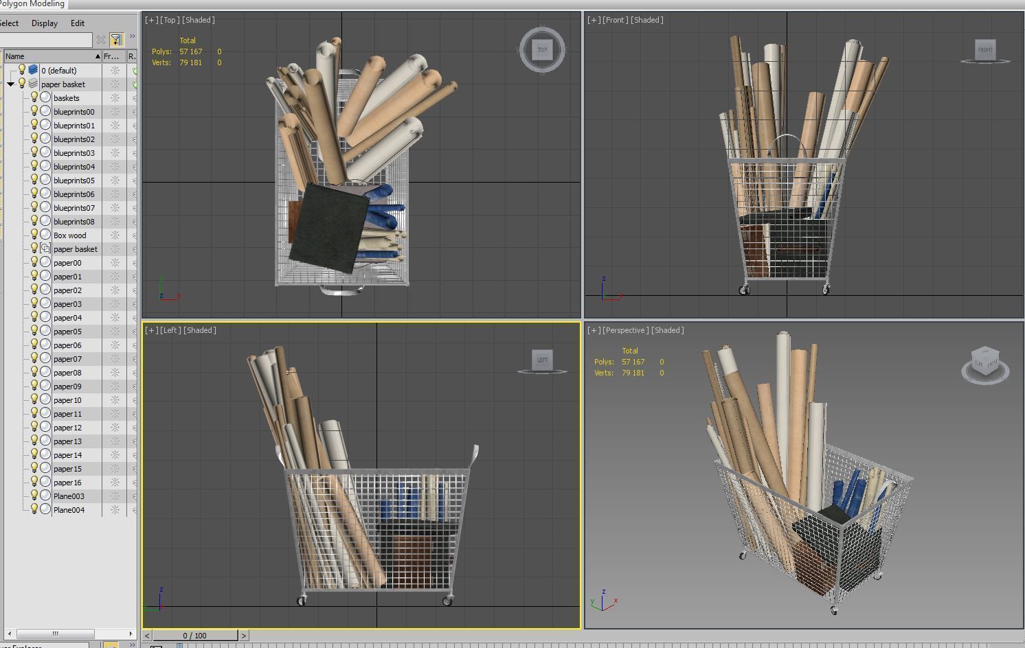 iron basket with paper 3D model_17