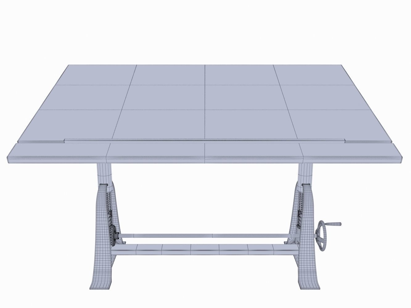 RH - 1910 American Trestle Drafting Table 3D model_13