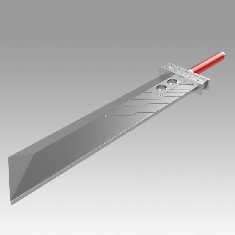 Final Fantasy VII FF7 Cloud Strife Sword 3D model 3D printable | CGTrader