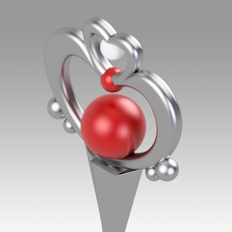 Sailor Moon S Meiou Setsuna Sailor Pluto Cosplay Weapon 3D print model_2