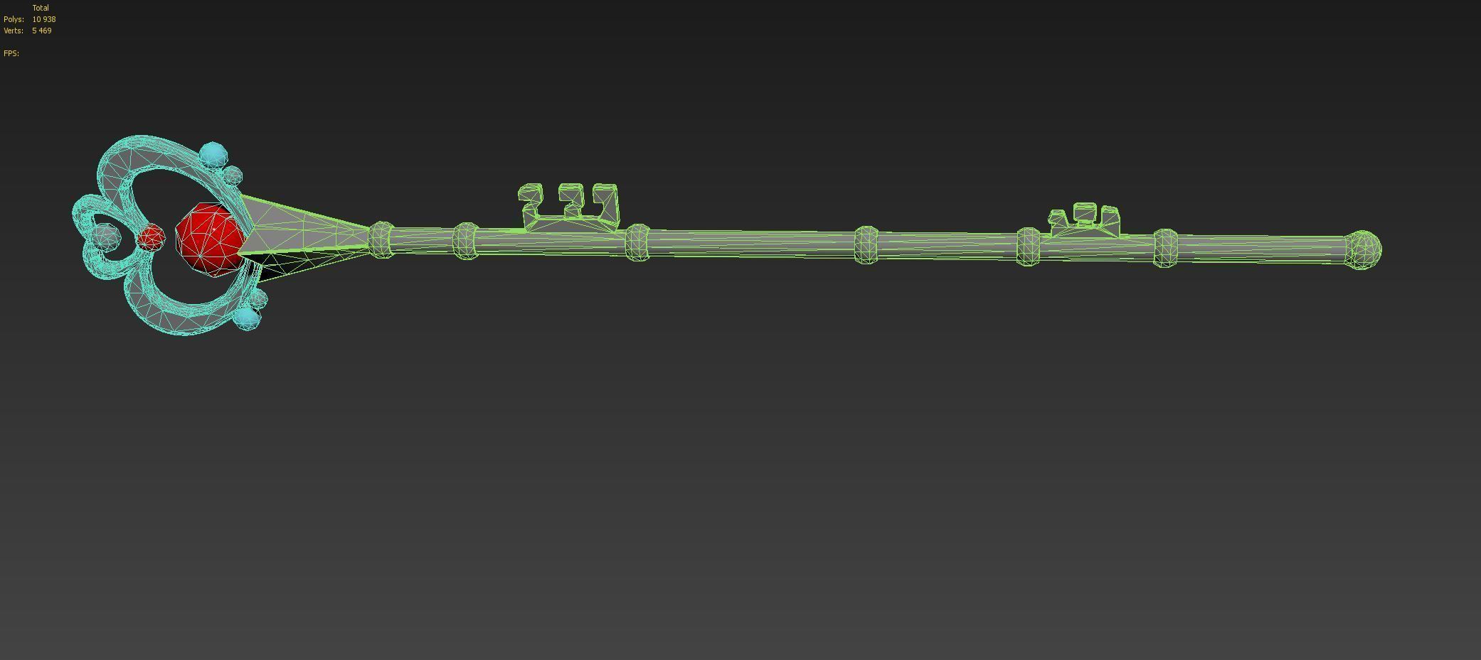 Sailor Moon S Meiou Setsuna Sailor Pluto Cosplay Weapon 3D print model_9