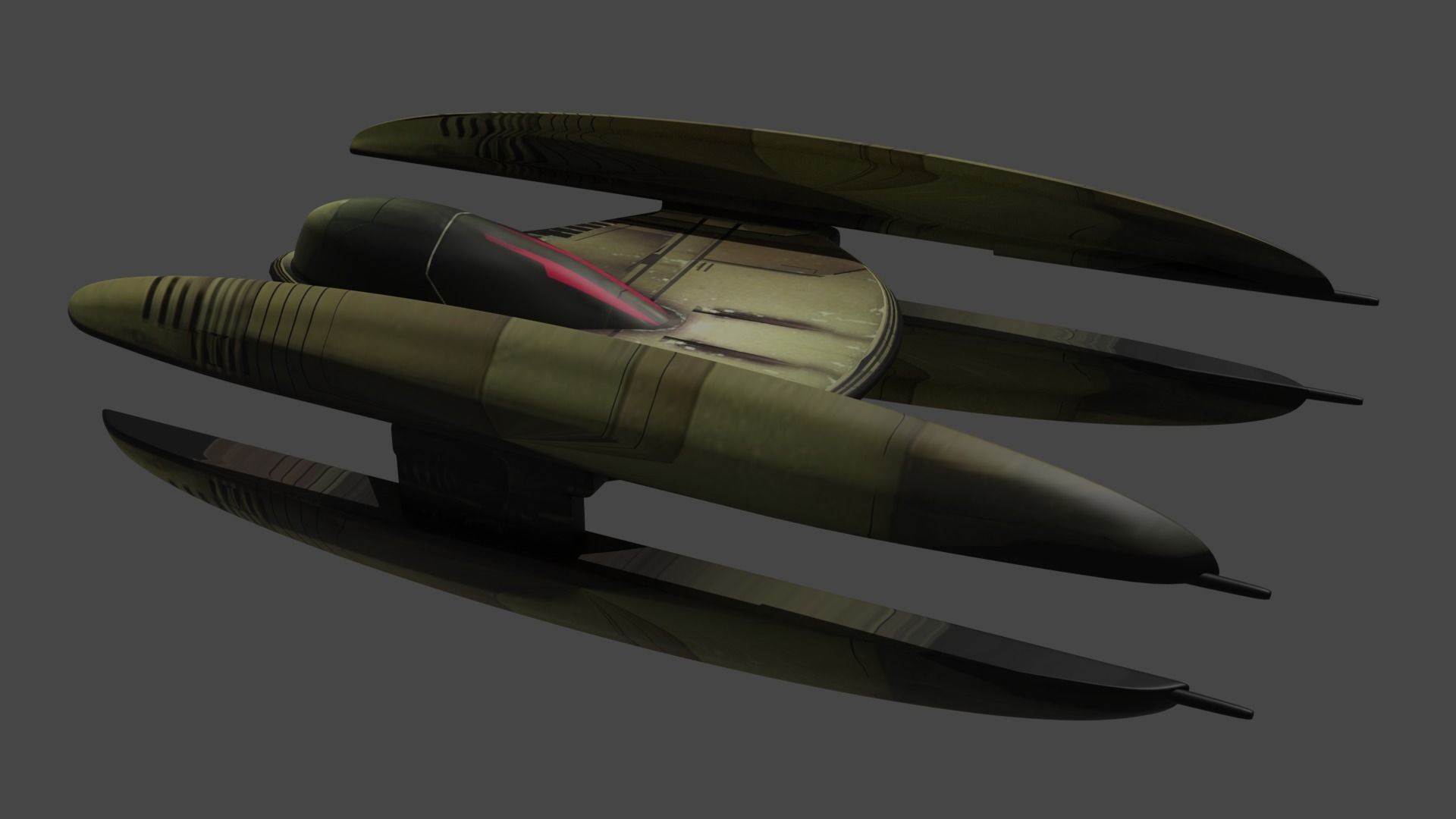 Star Wars - Vulture Droid 3D model_2